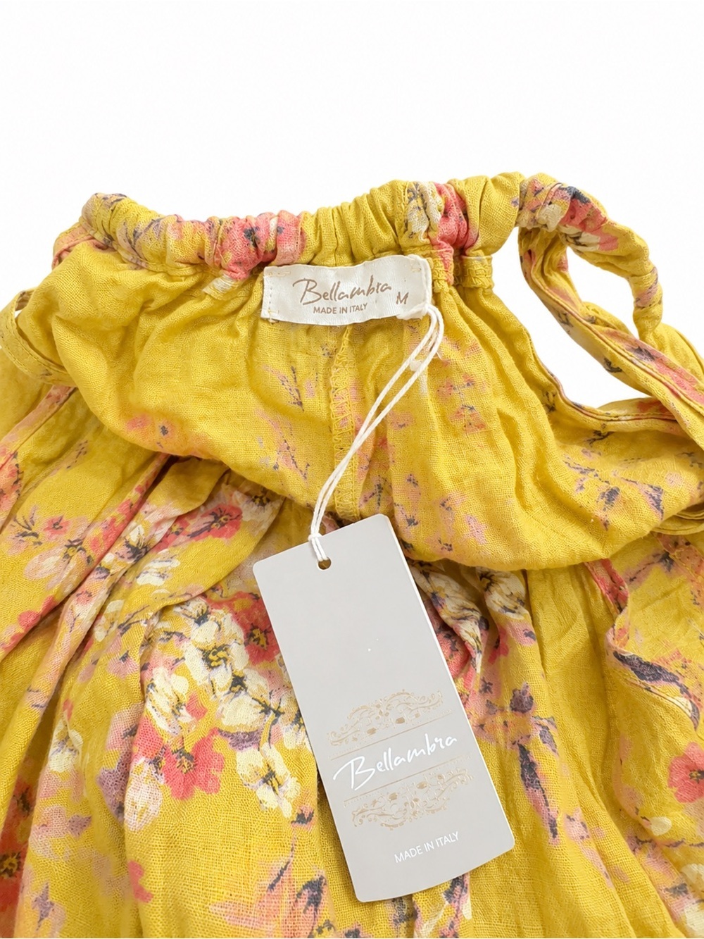 Mustard Floral Halter Tie Midi Dress - Picture 2 of 3